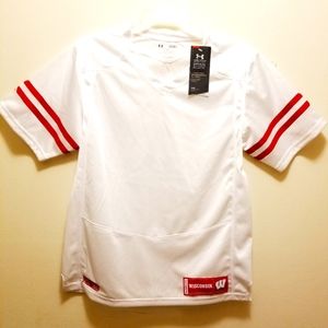 Under Armour Heat Gear Officially Licensed Wisconsin YTH LG